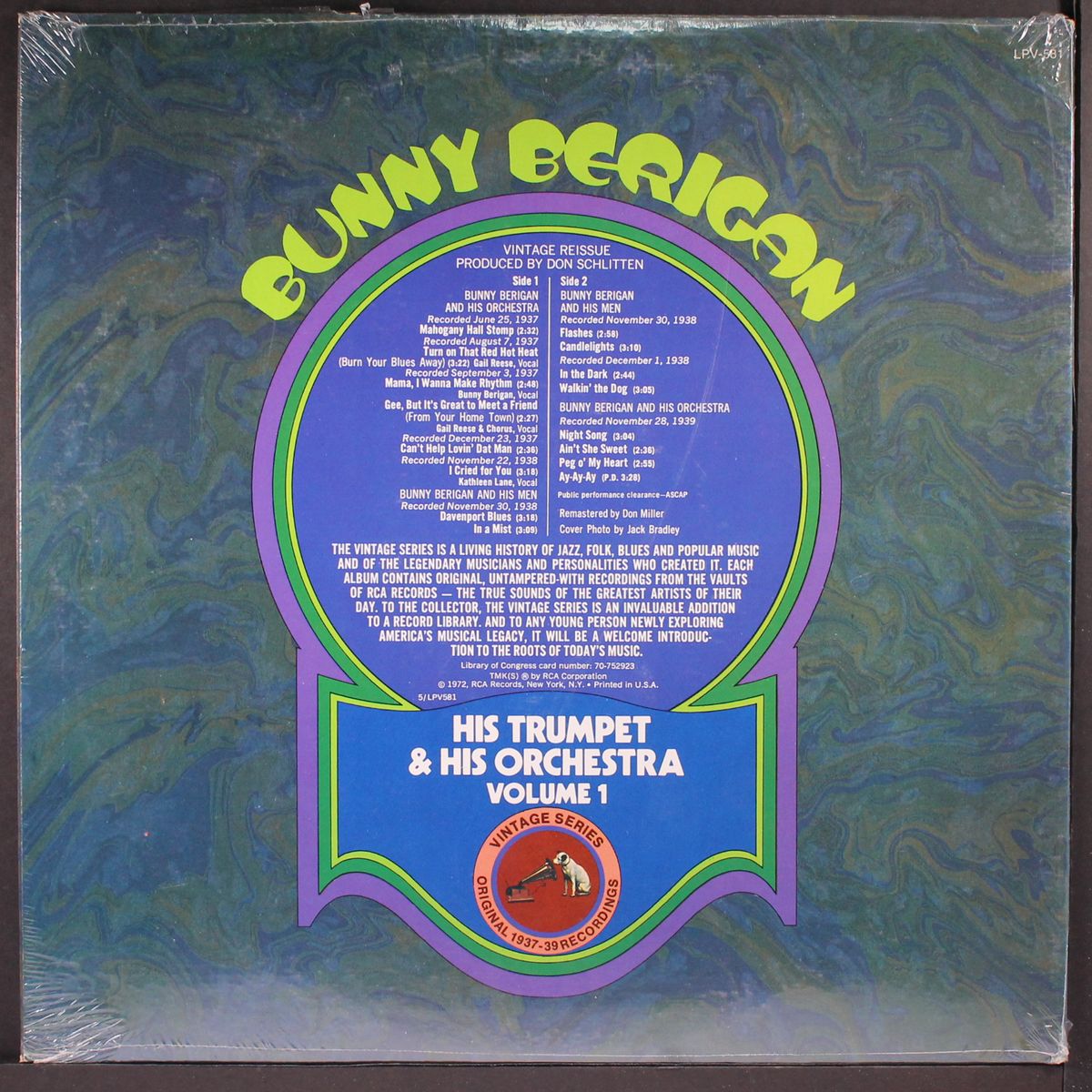 his trumpet and his orchestra vol. 1 by BUNNY BERIGAN
