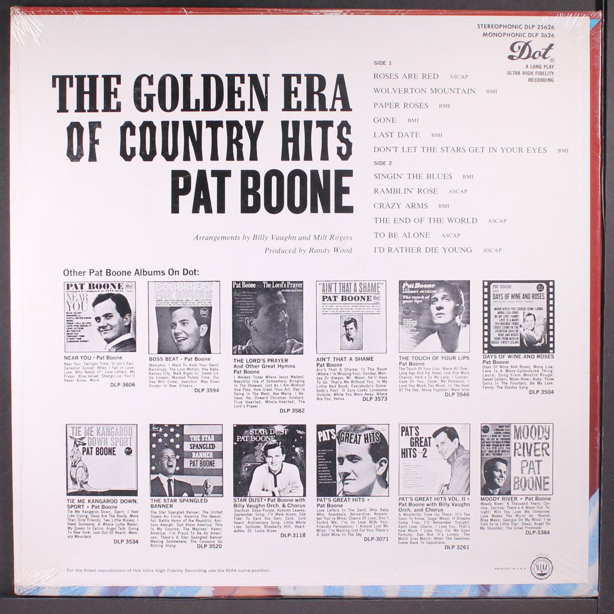 the golden era of country hits by PAT BOONE