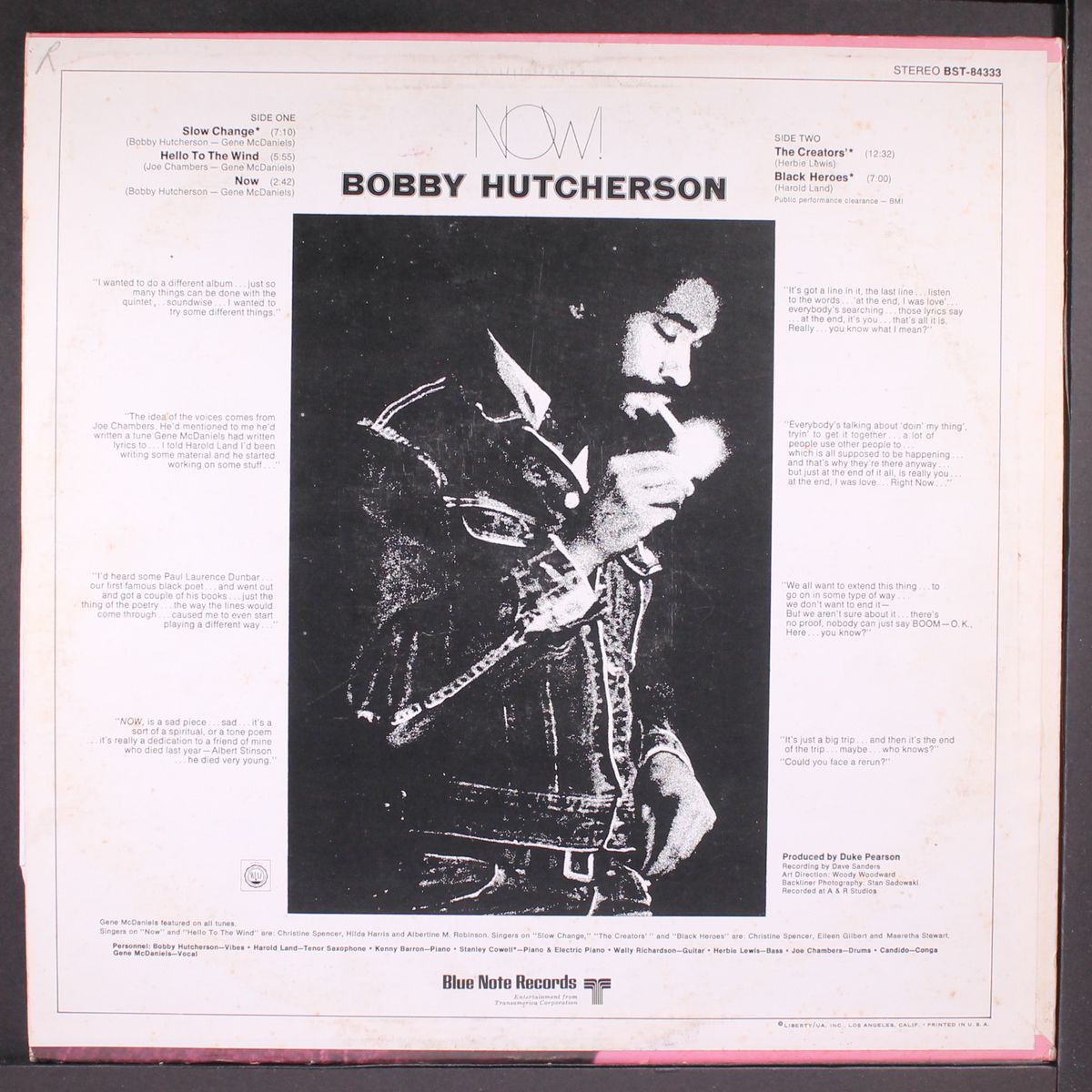 now! by BOBBY HUTCHERSON