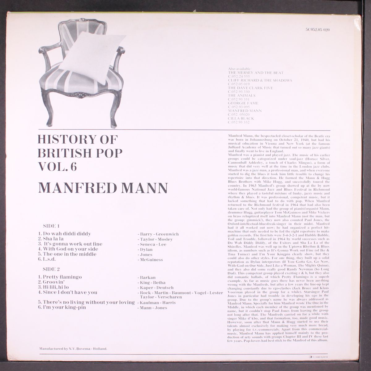 history of british pop, vol. 6 by MANFRED MANN
