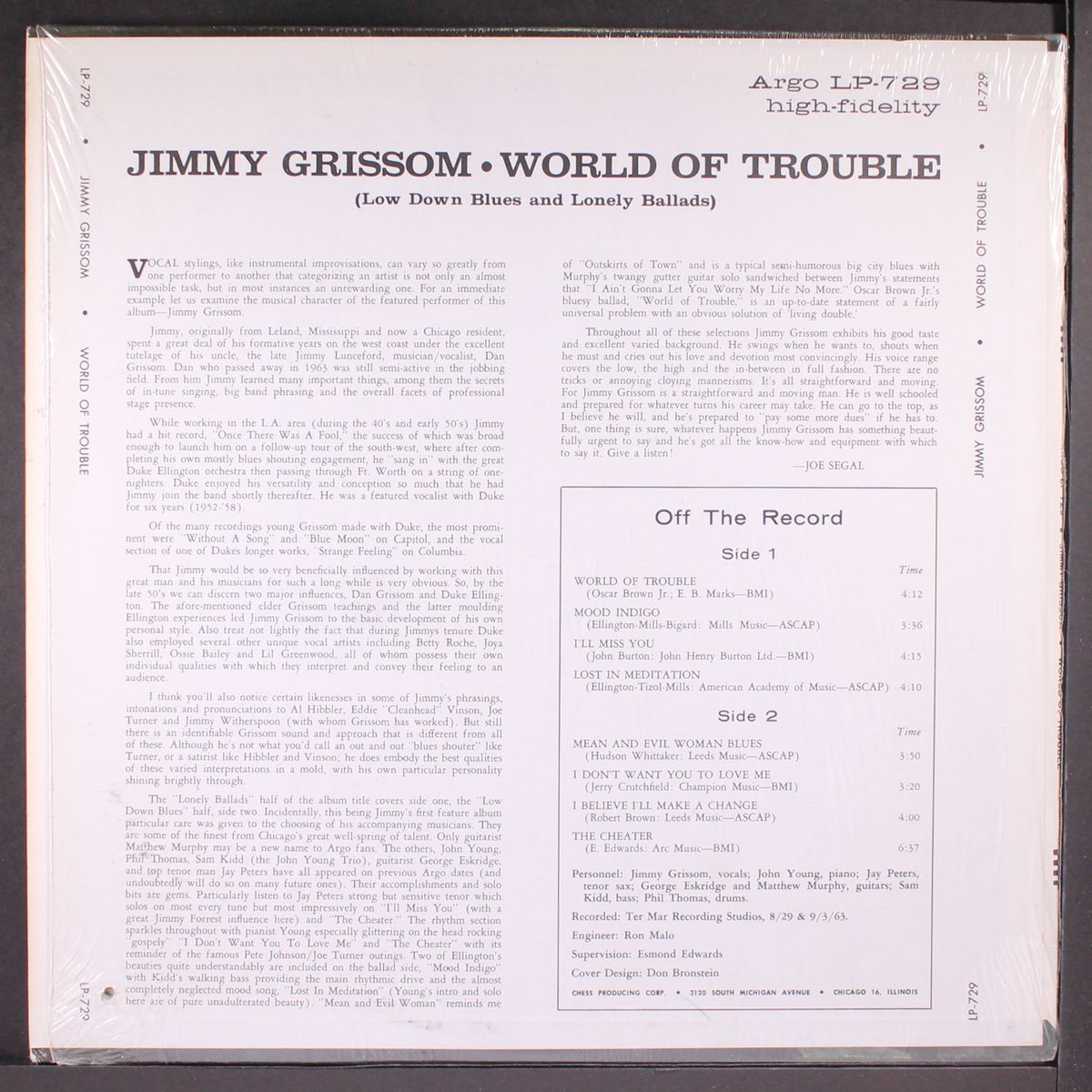 world of trouble by JIMMY GRISSOM