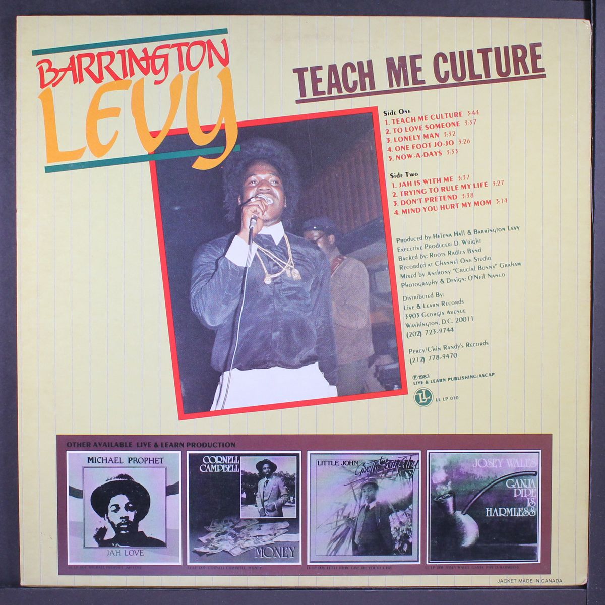 teach me culture by BARRINGTON LEVY