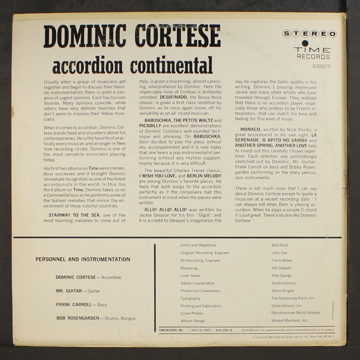 accordian continental by DOMINIC CORTESE