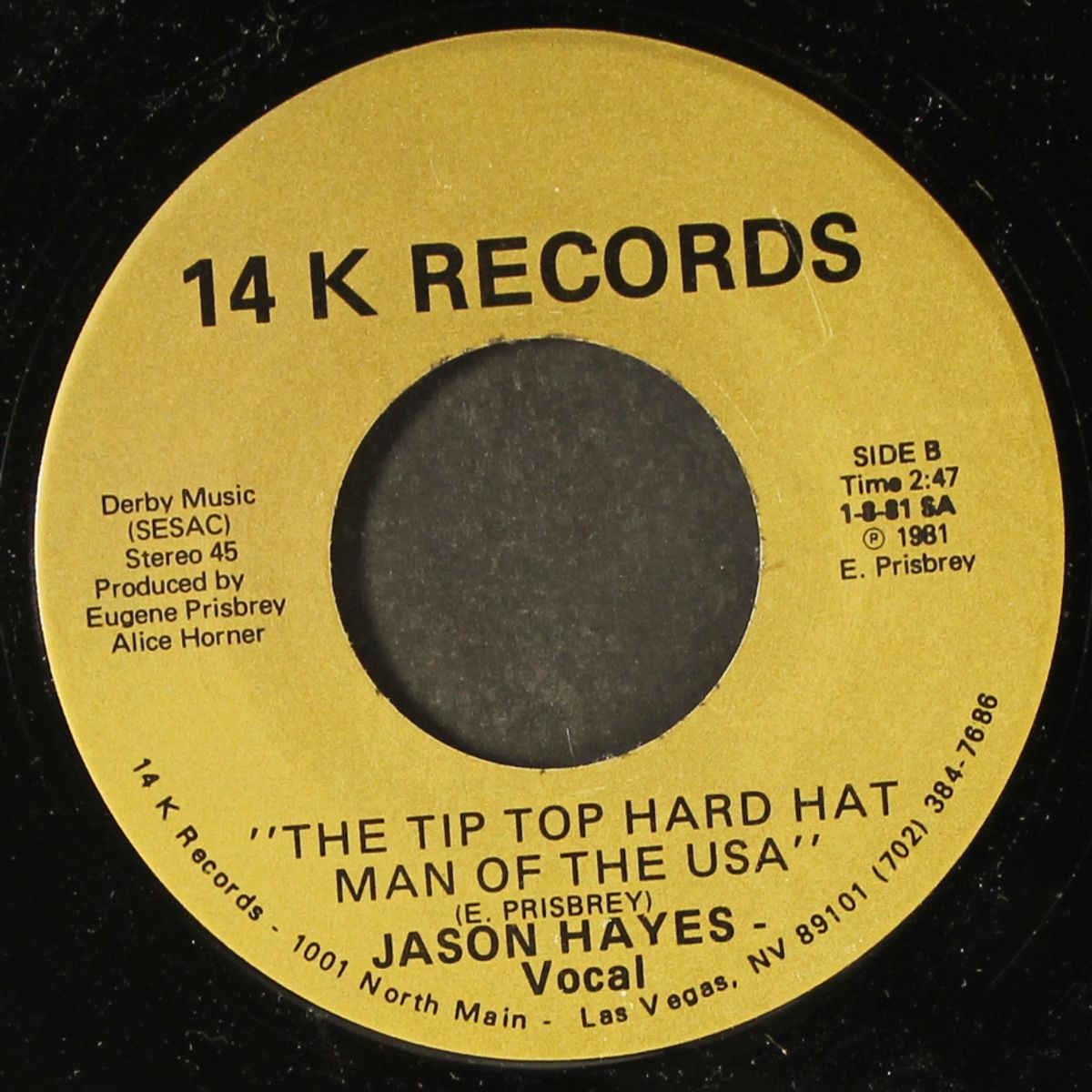 the tip top hard hat man of the usa by JASON HAYES
