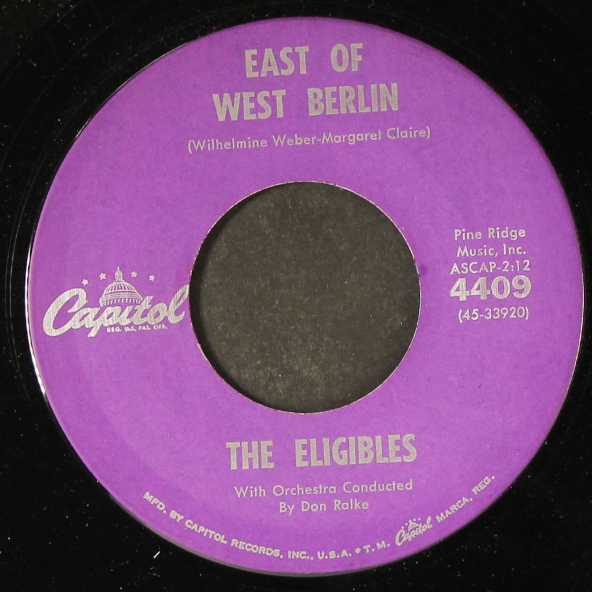 east of west berlin / young is my lover by ELIGIBLES