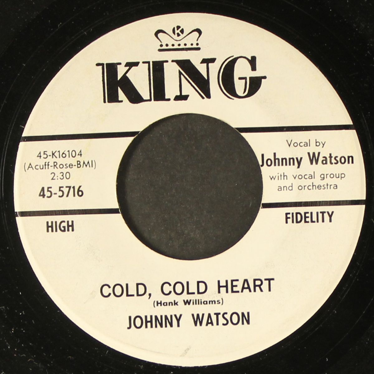 that's the chance you've got to take / cold, cold, heart by JOHNNY WATSON