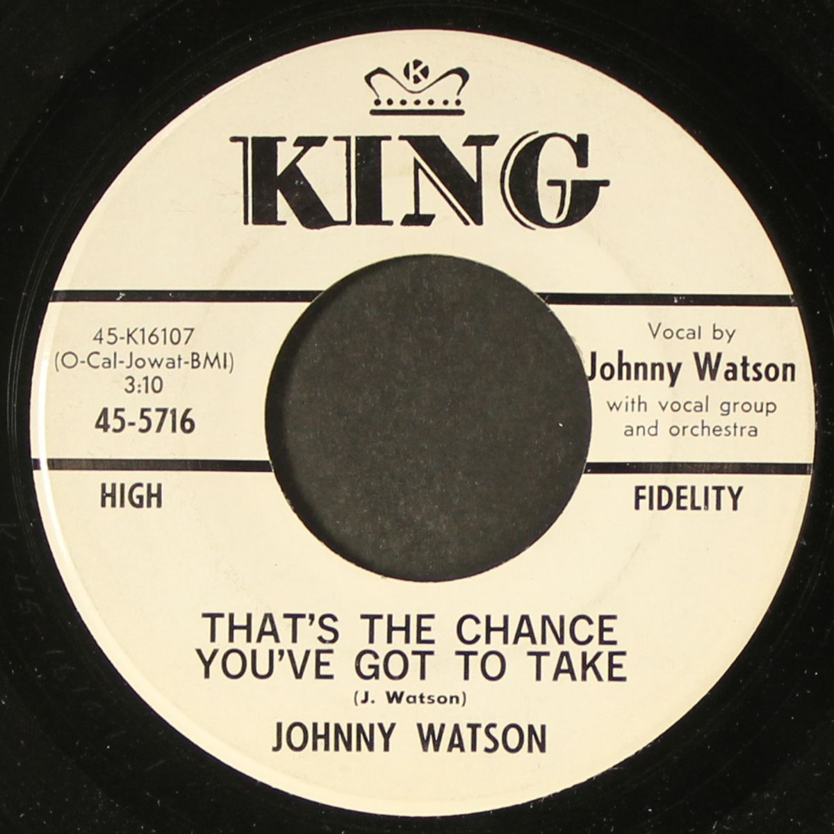 that's the chance you've got to take / cold, cold, heart by JOHNNY WATSON