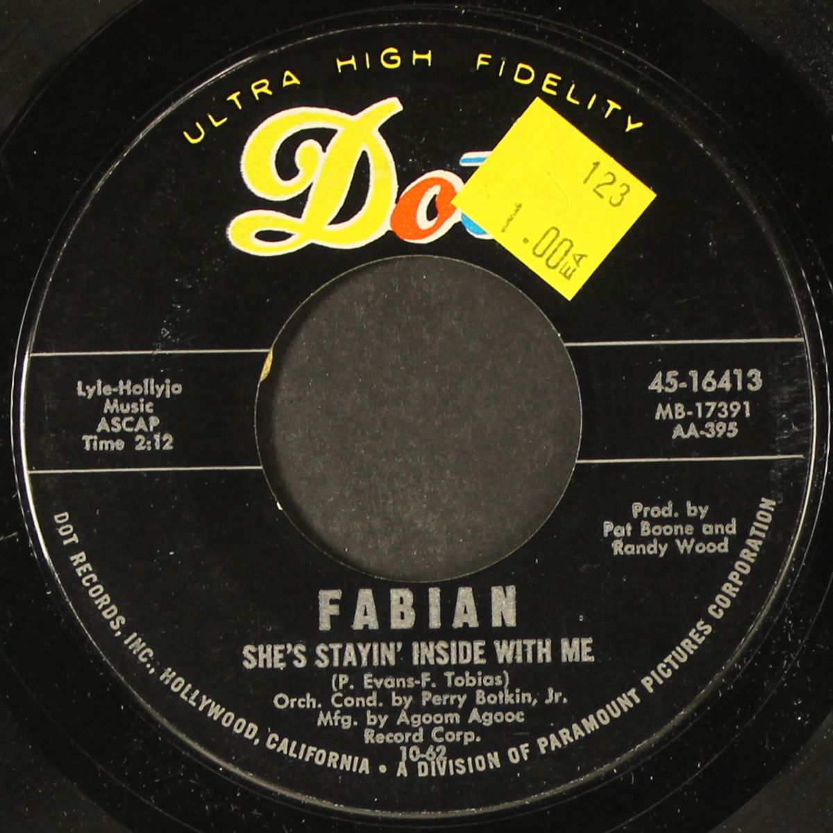 break down and cry / she's stayin' inside with me by FABIAN