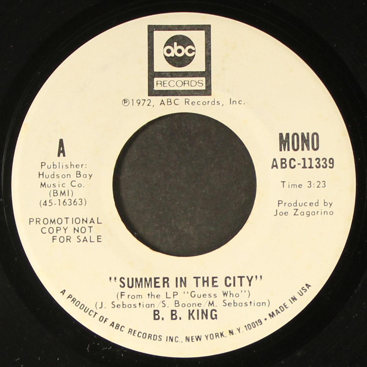 summer in the city by B.B. KING
