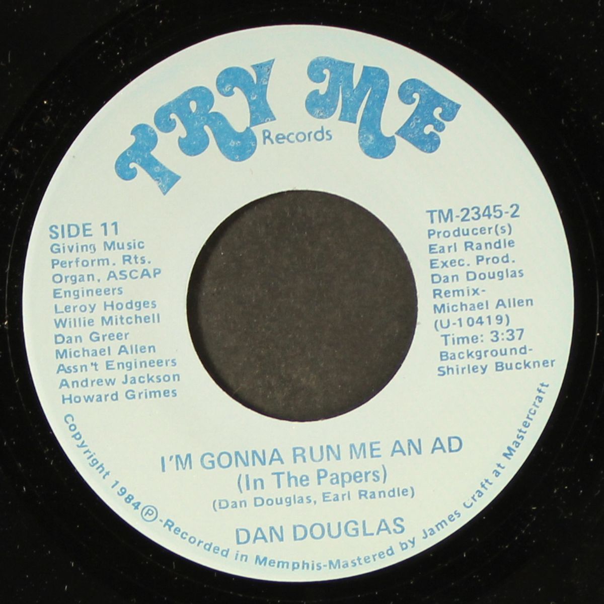 somebody's gonna hurt you / i'm gonna run me an ad by DAN DOUGLAS