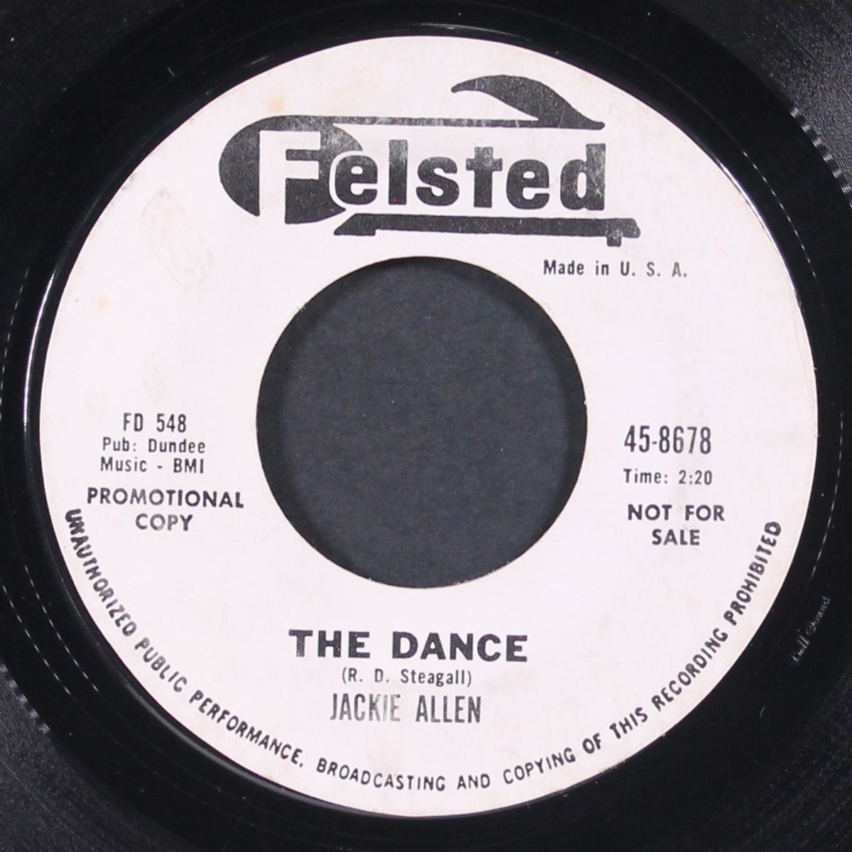 i still love you / the dance by JACKIE ALLEN