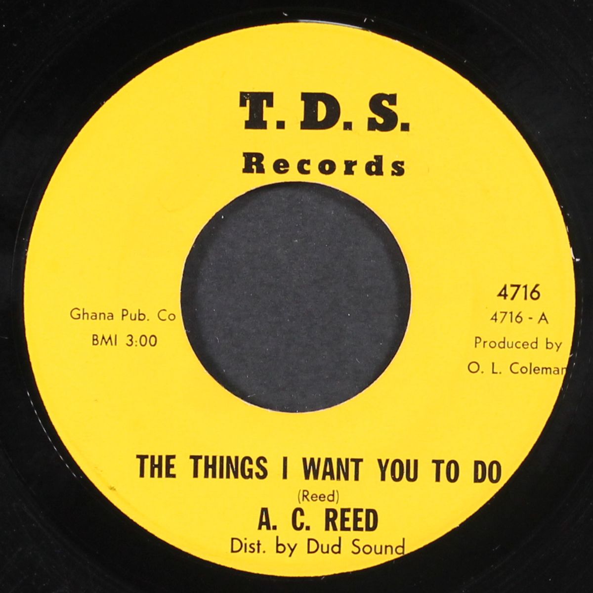 the things i want you to do / 3 short by A.C. REED