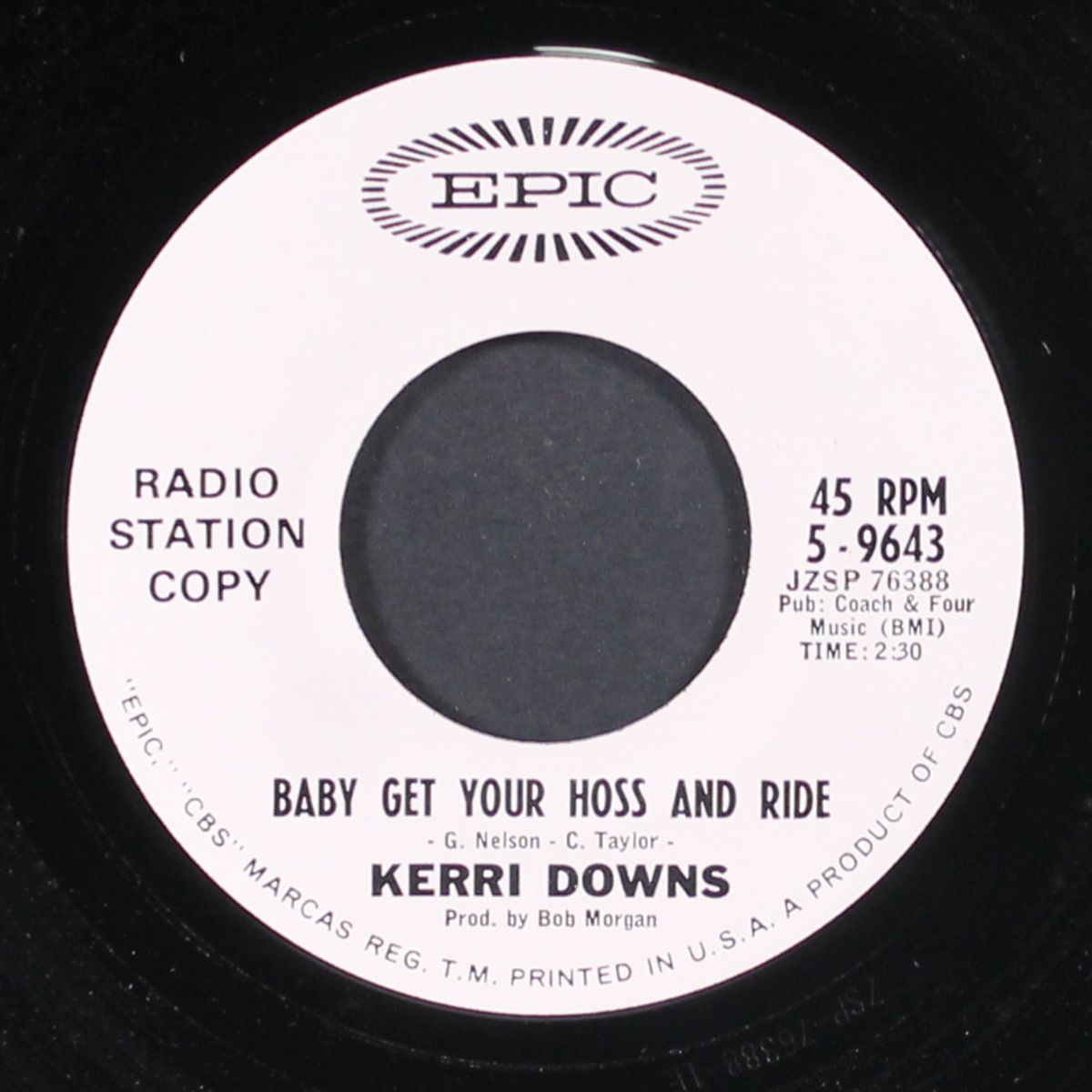 4,003,221 tears from now / baby get your hoss and ride by KERRI DOWNS