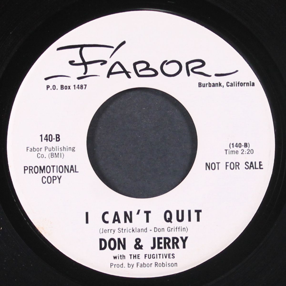 in the cover of night / i can't quit by DON & JERRY & FUGITIVES