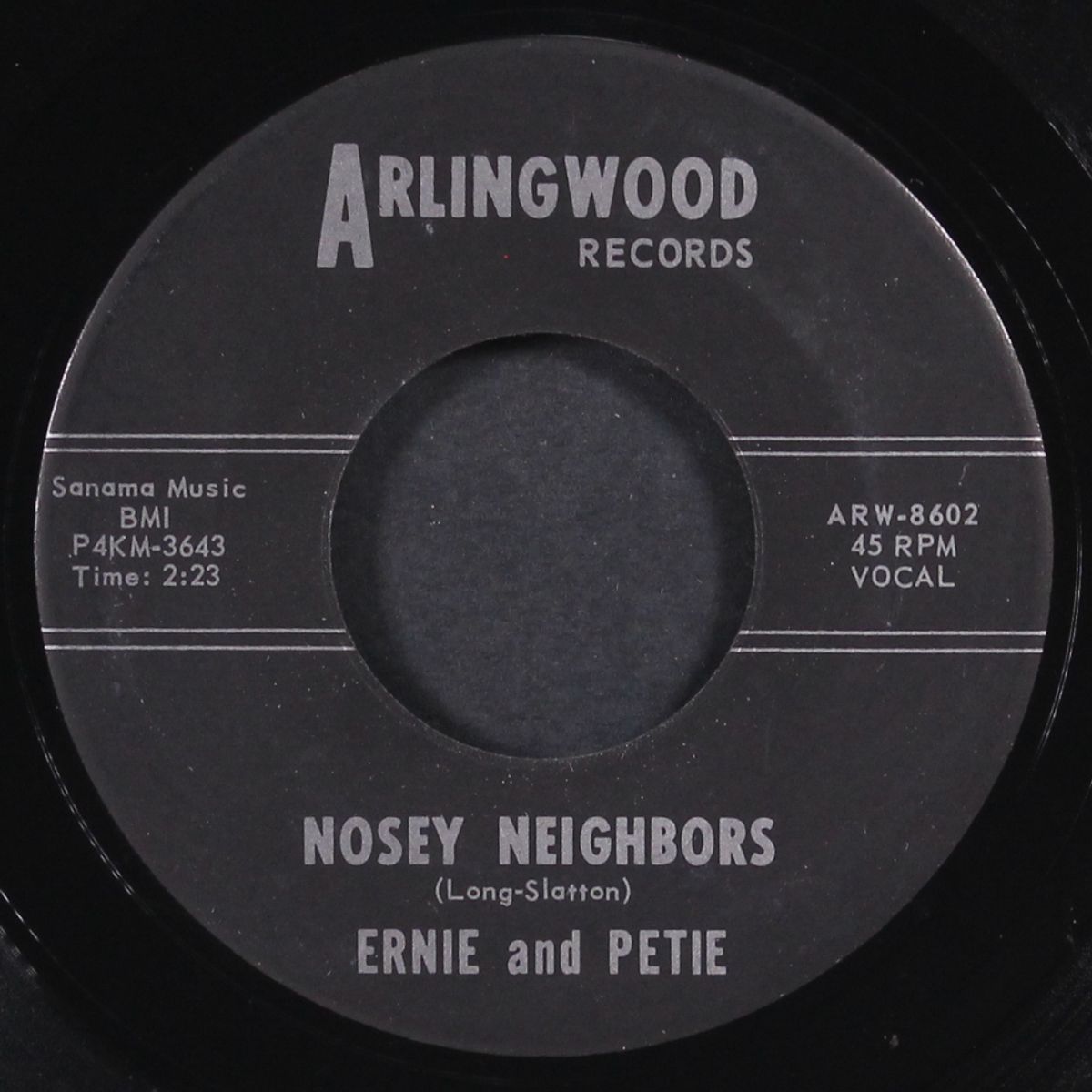 nosey neighbors / i'll have a broken heart by ERNIE & PETIE