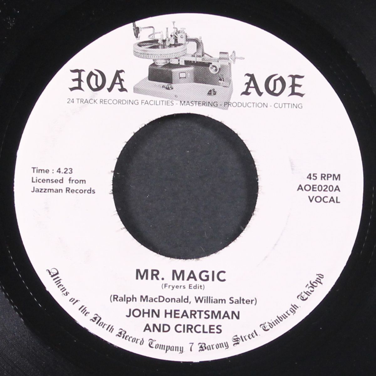 mr. magic / talking about my baby by JOHN HEARTSMAN & CIRCLES