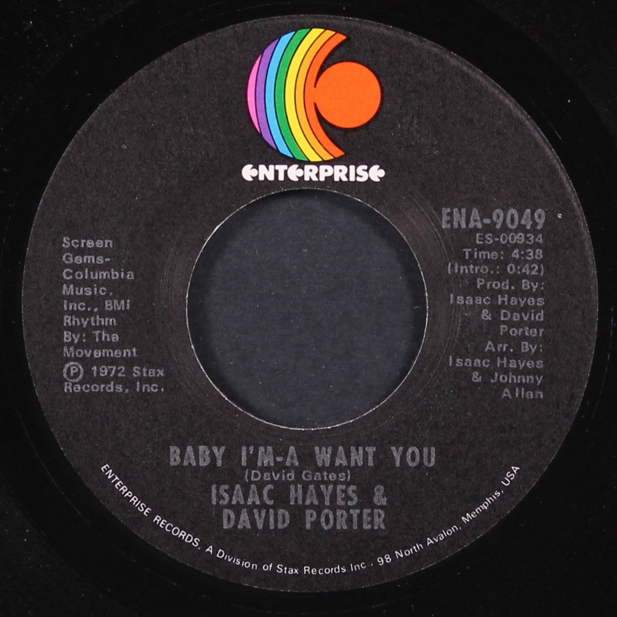 ain't that loving you / baby i'm-a want you by ISAAC HAYES & DAVID PORTER