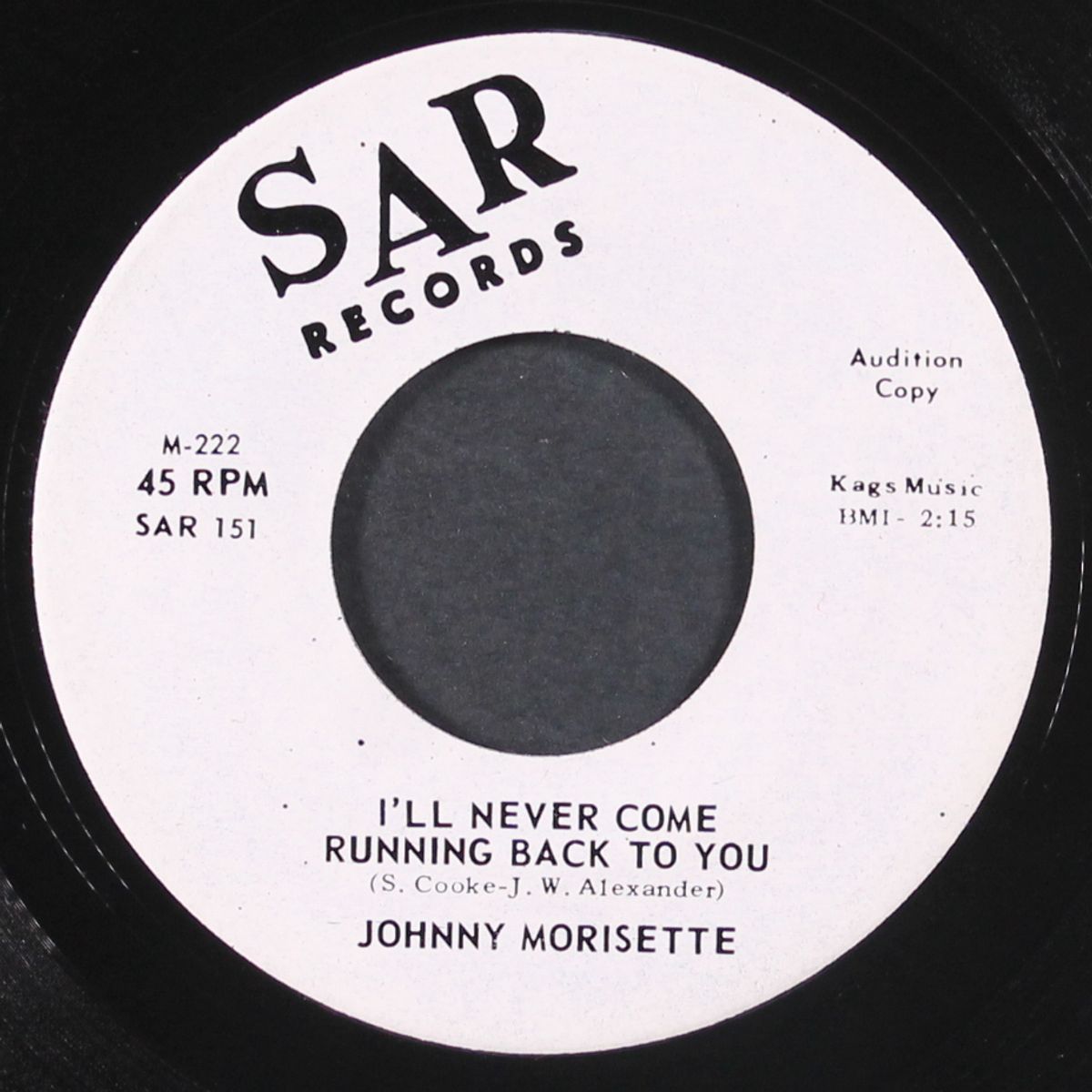 i'll never come running back to you by JOHNNY MORISETTE