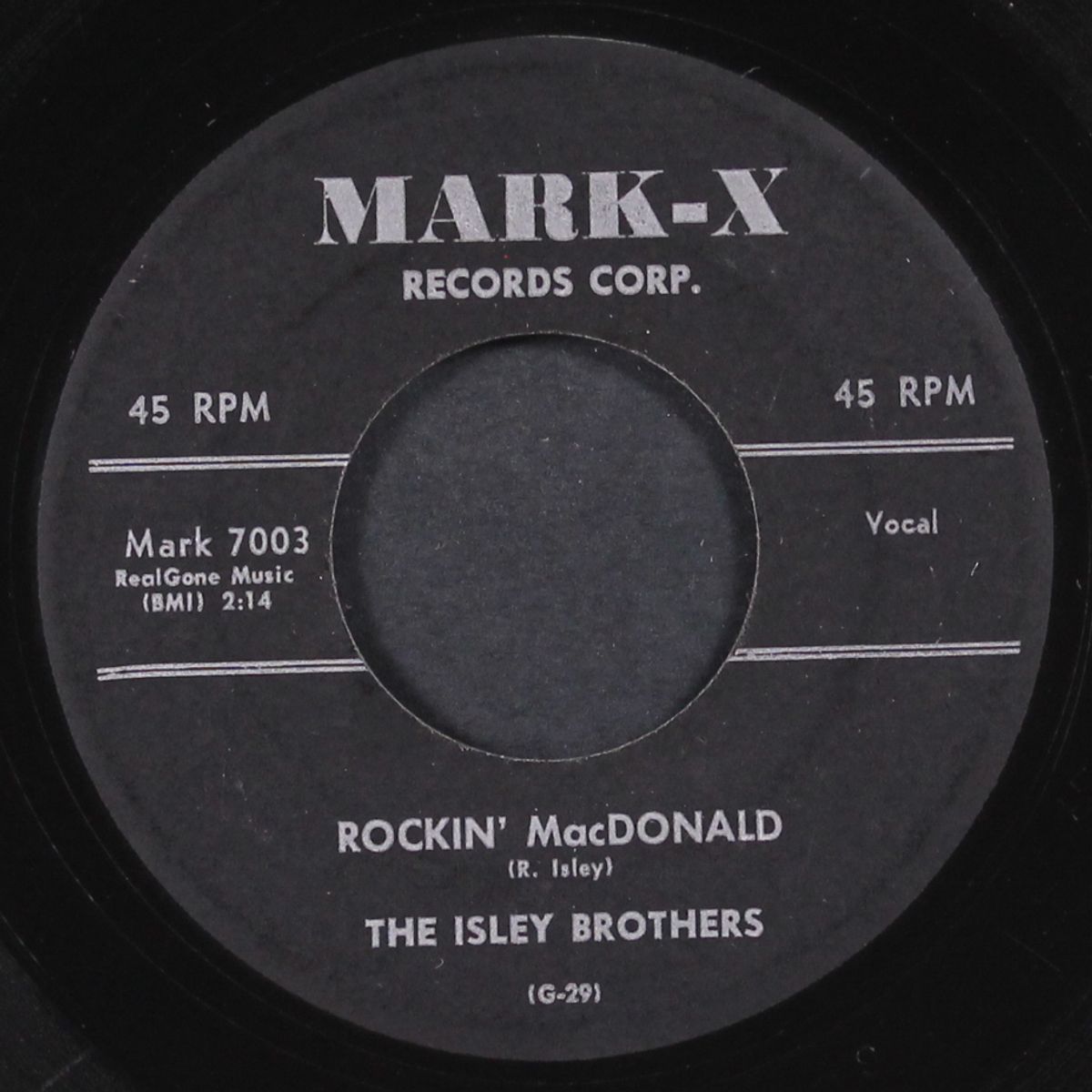 rockin' macdonald / don't be jealous by ISLEY BROTHERS