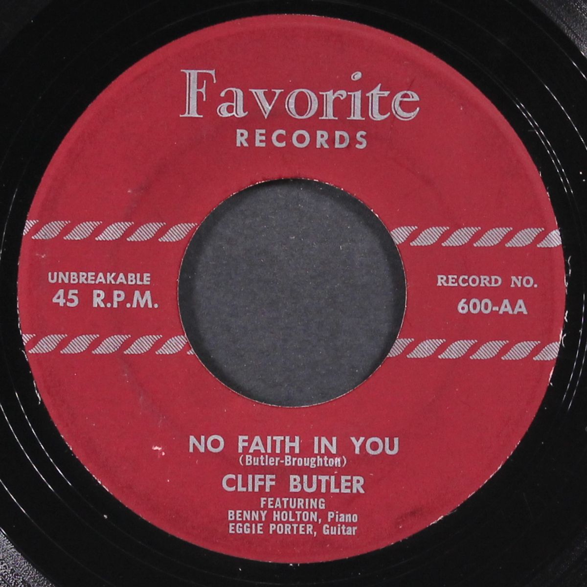 no faith in you / you name it by CLIFF BUTLER