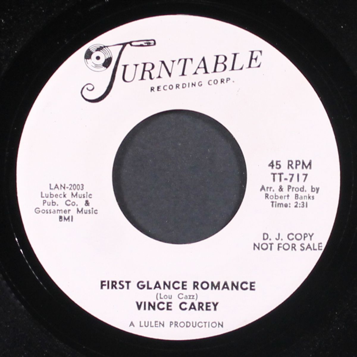 first glance romance / love letters by VINCE CAREY