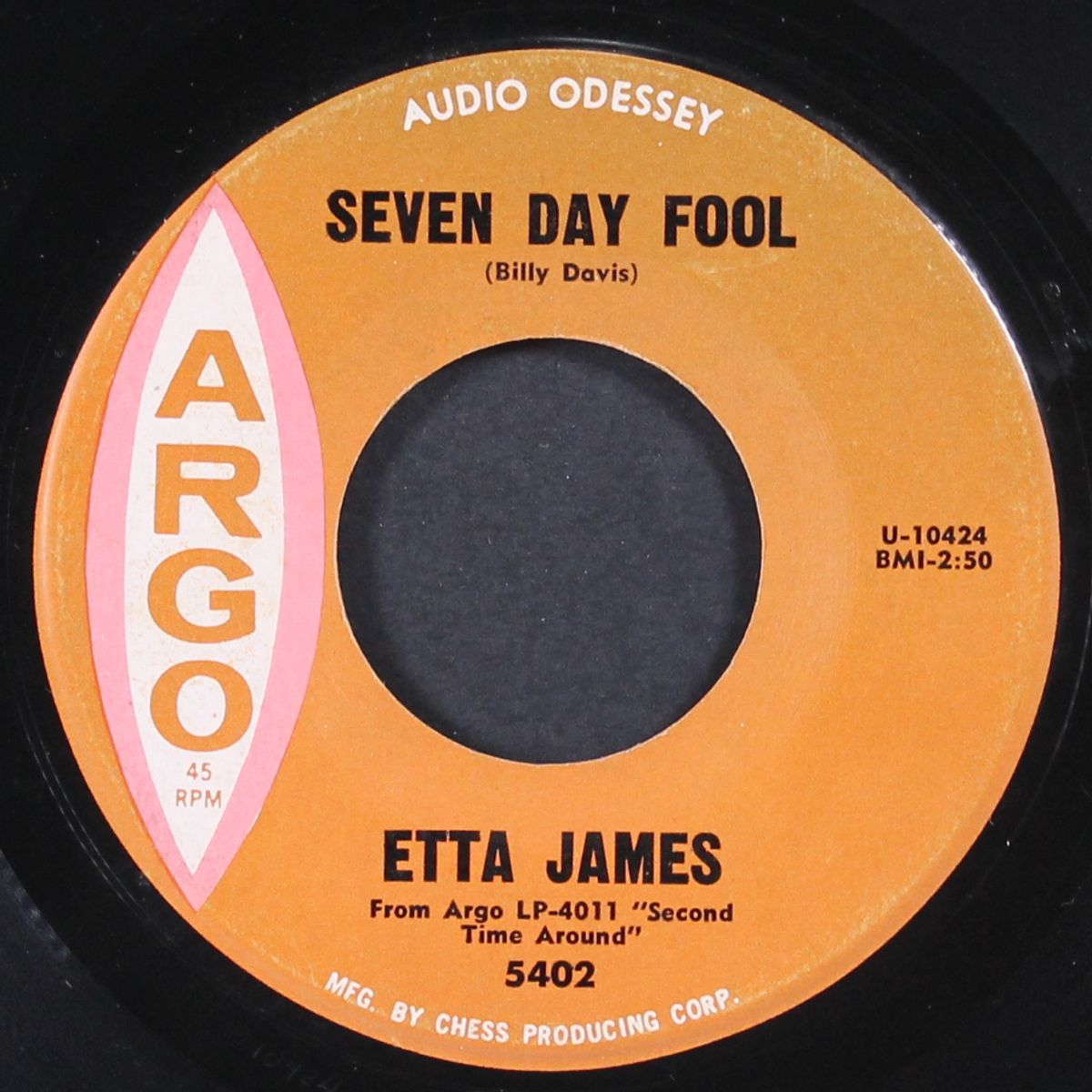 seven day fool / it's too soon to know by ETTA JAMES