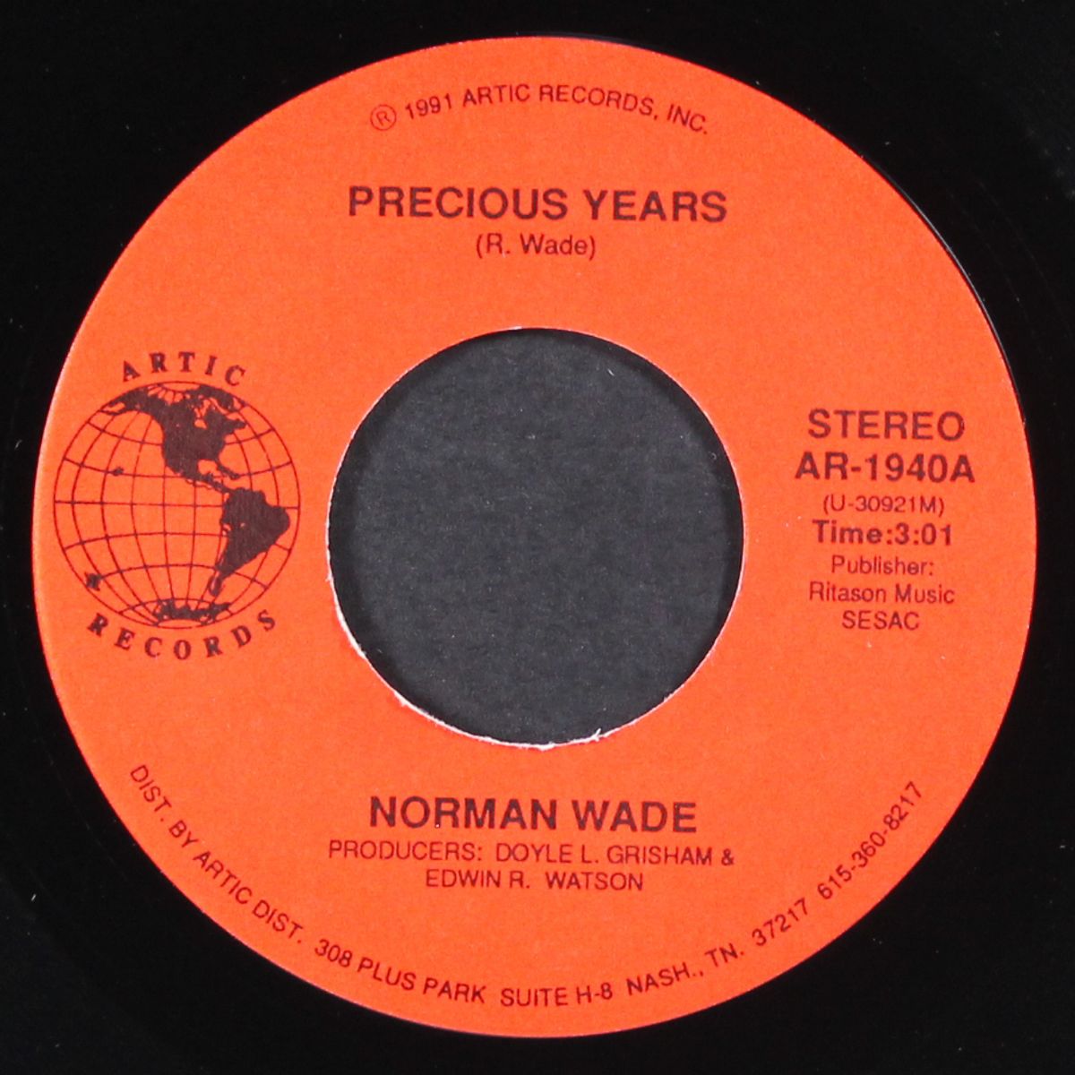 precious years / all the world is lonely now by NORMAN WADE