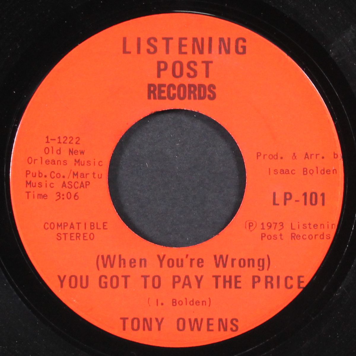 you got to pay the price / one man's woman, another man's wife by TONY OWENS
