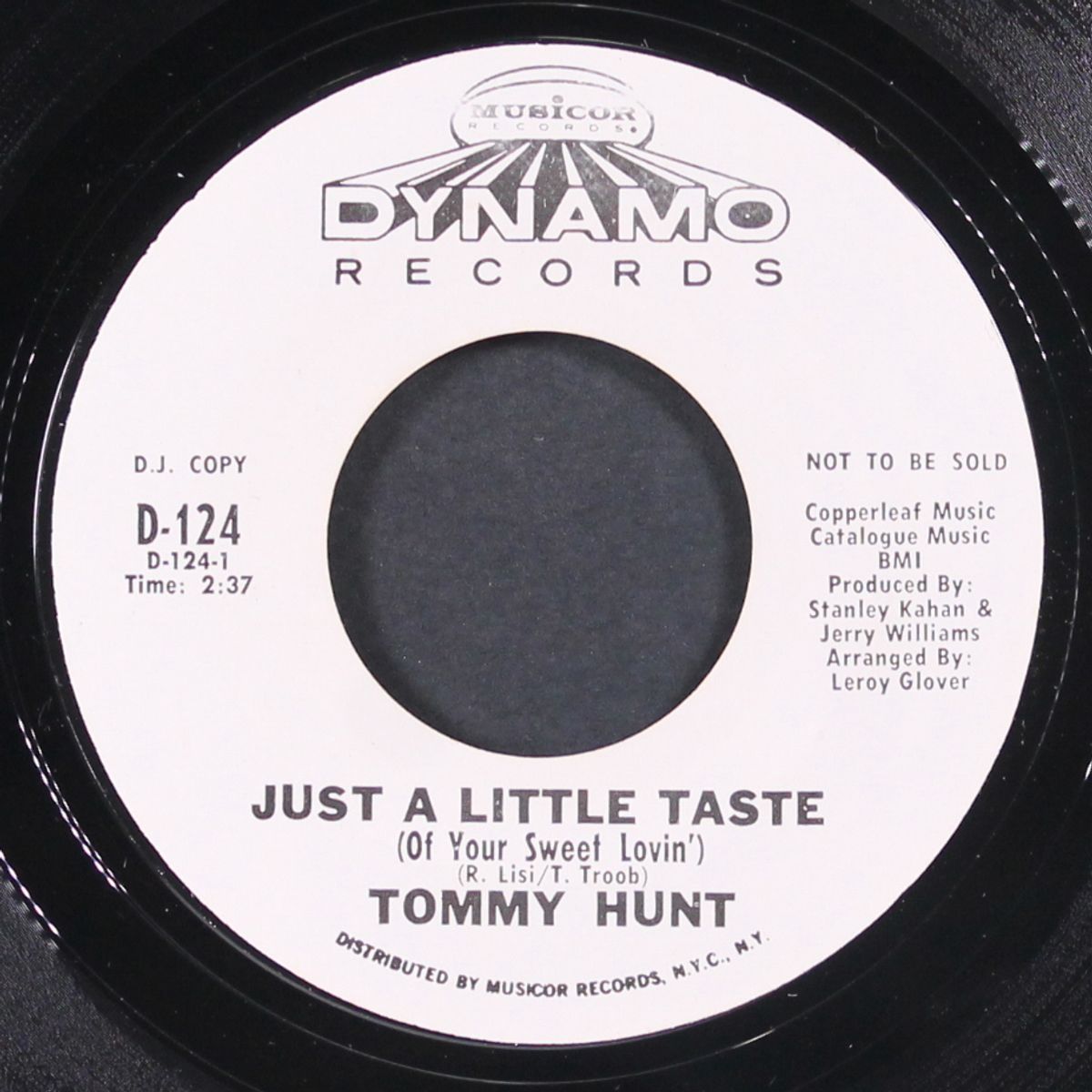 just a little taste / born free by TOMMY HUNT