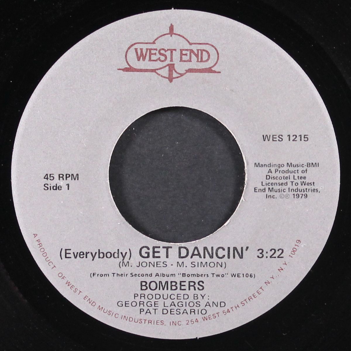 (everybody) get dancin' / don't stop the music by BOMBERS