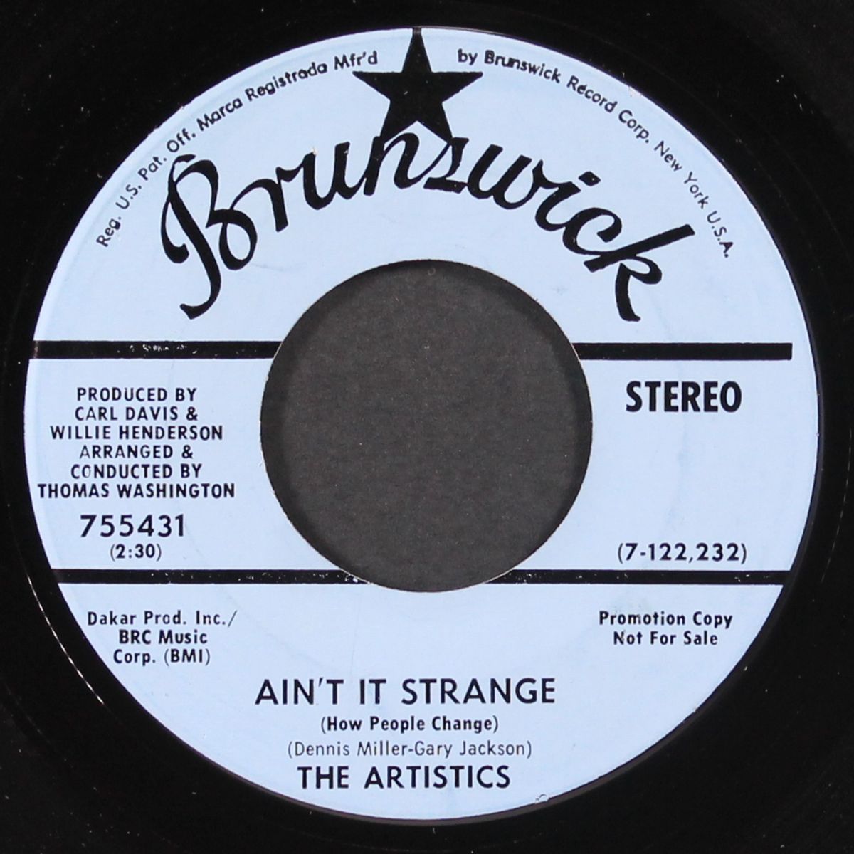 just another heartache / ain't it strange by ARTISTICS
