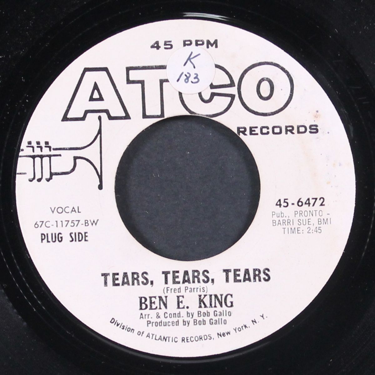 tears, tears, tears / a man without a dream by BEN E. KING