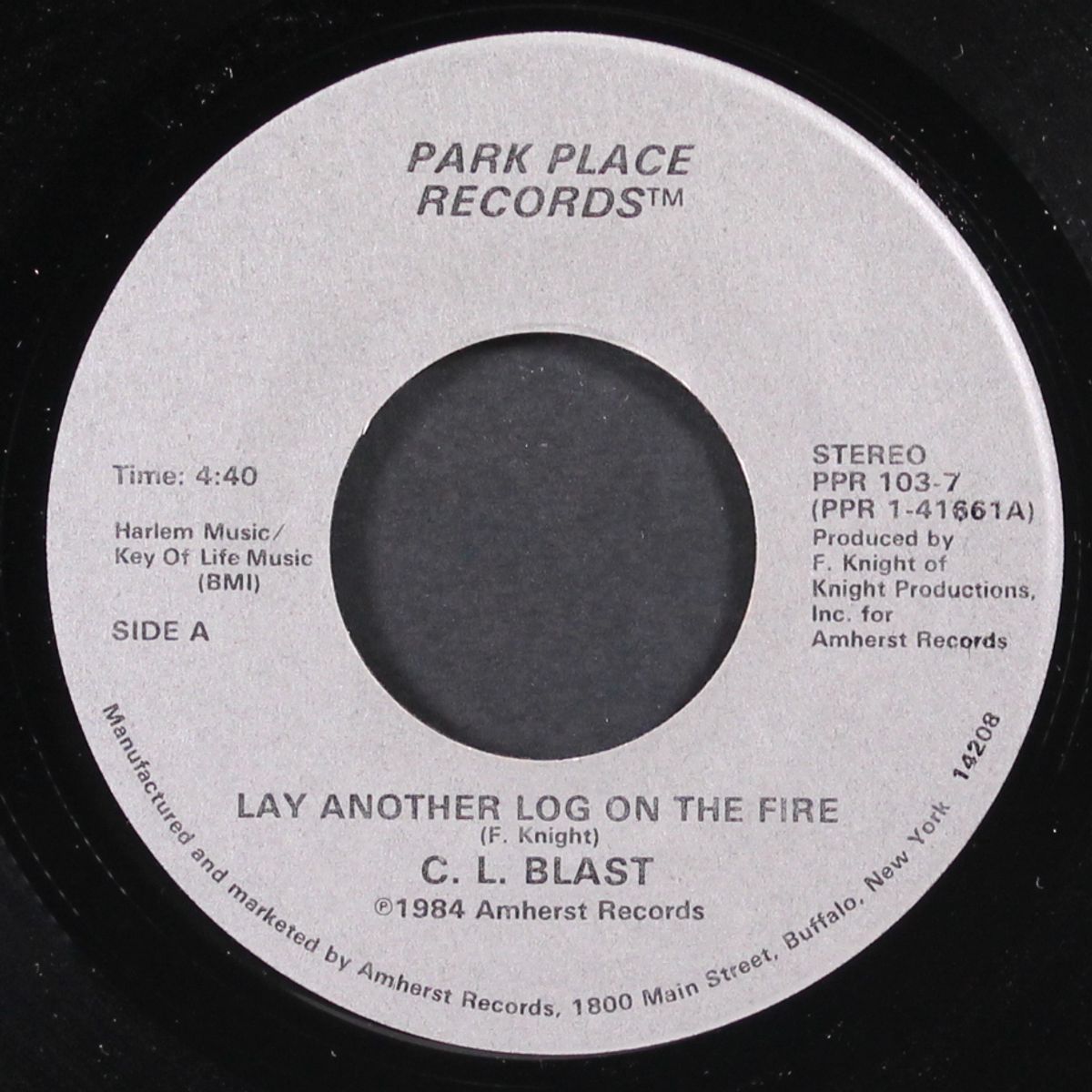 lay another log on the fire / somebody shot my eagle by C.L. BLAST