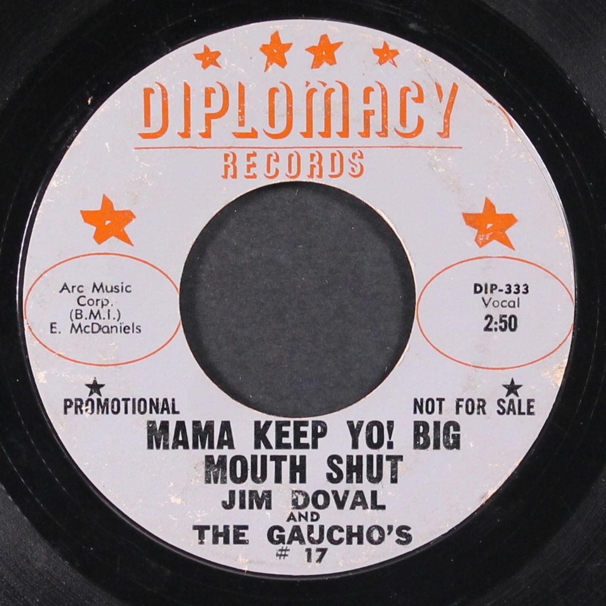 mama keep yo! big mouth shut / she's so fine by JIM DOVAL & GAUCHOS
