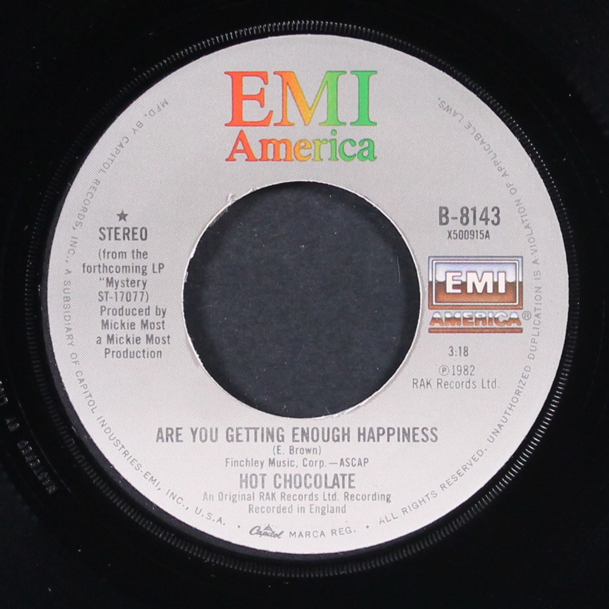 are you getting enough happiness / one night's not enough by HOT CHOCOLATE