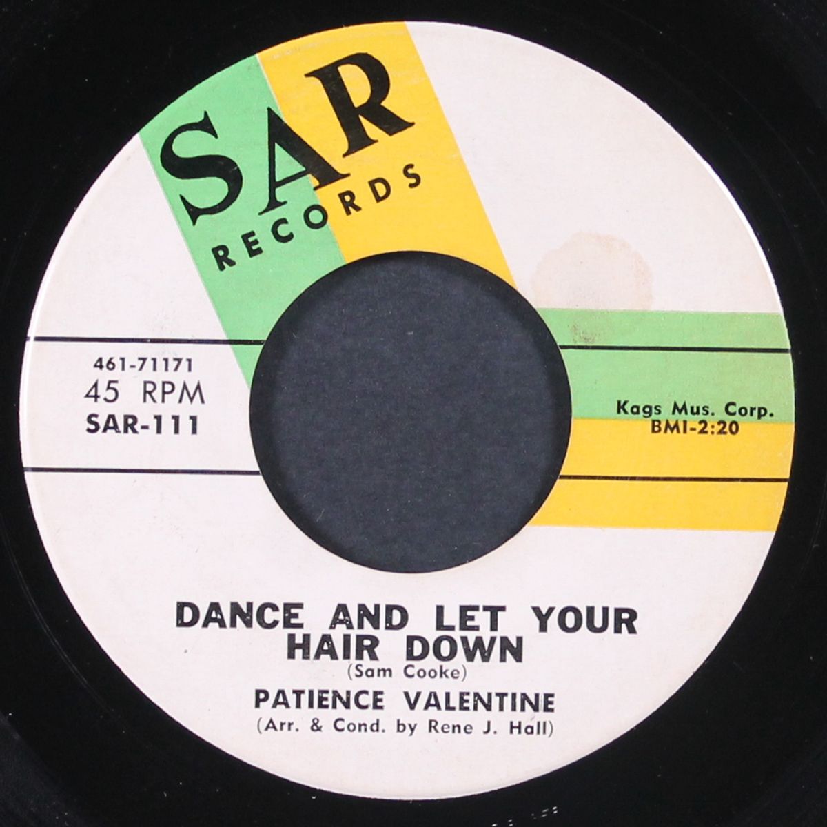 dance and let your hair down / in the dark by PATIENCE VALENTINE