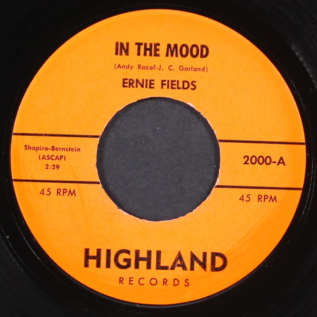 in the mood / christopher columbus by ERNIE FIELDS
