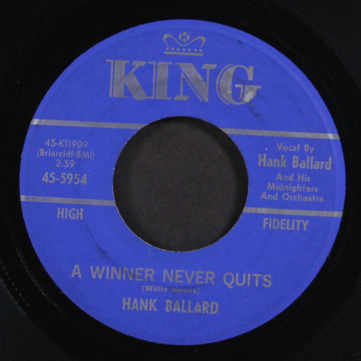 a winner never quits / let's get the show on the road by HANK BALLARD