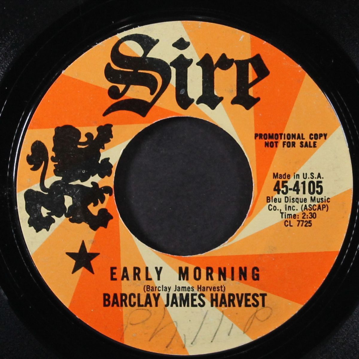 early morning / mr sunshine by BARCLAY JAMES HARVEST