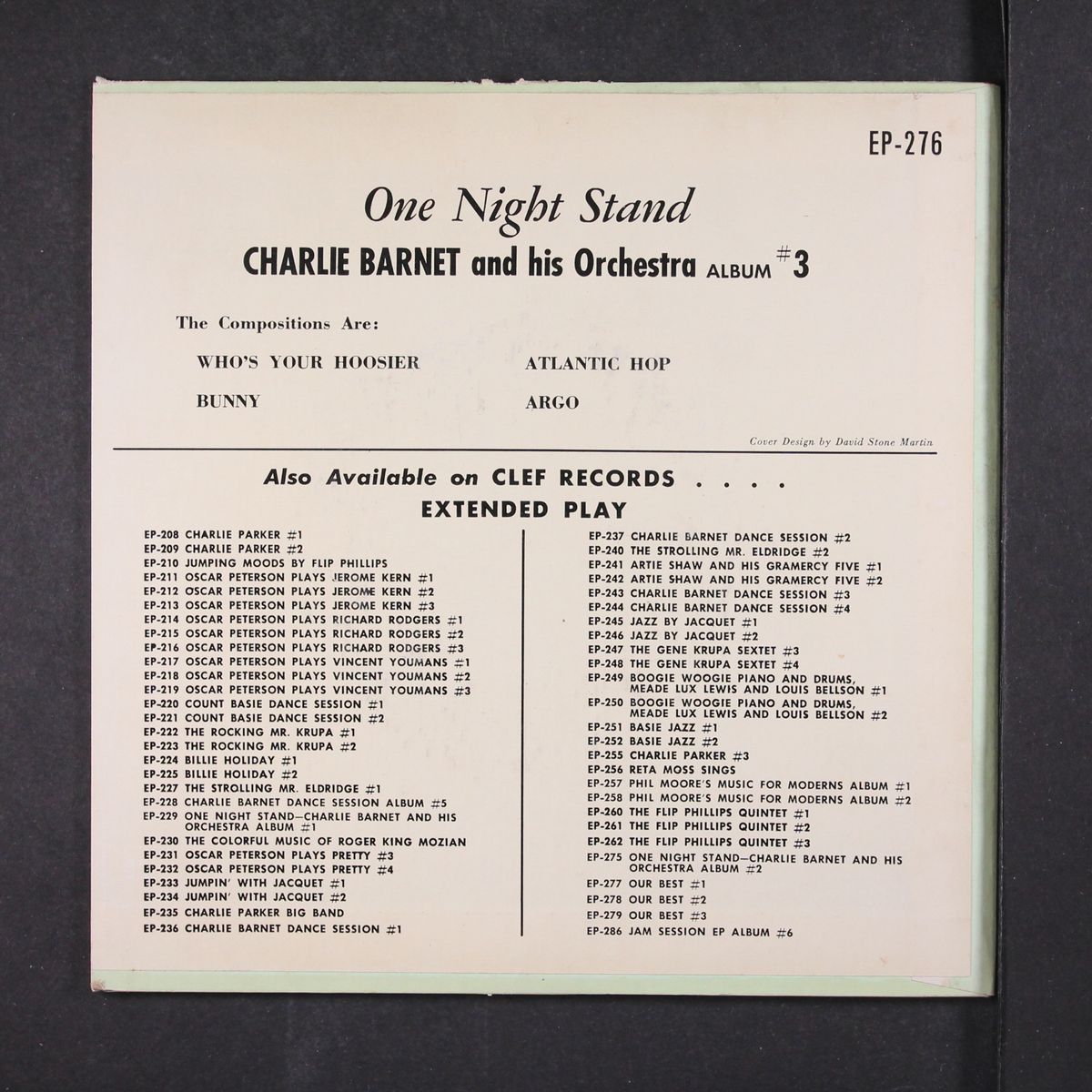 one night stand #3 by CHARLIE BARNET