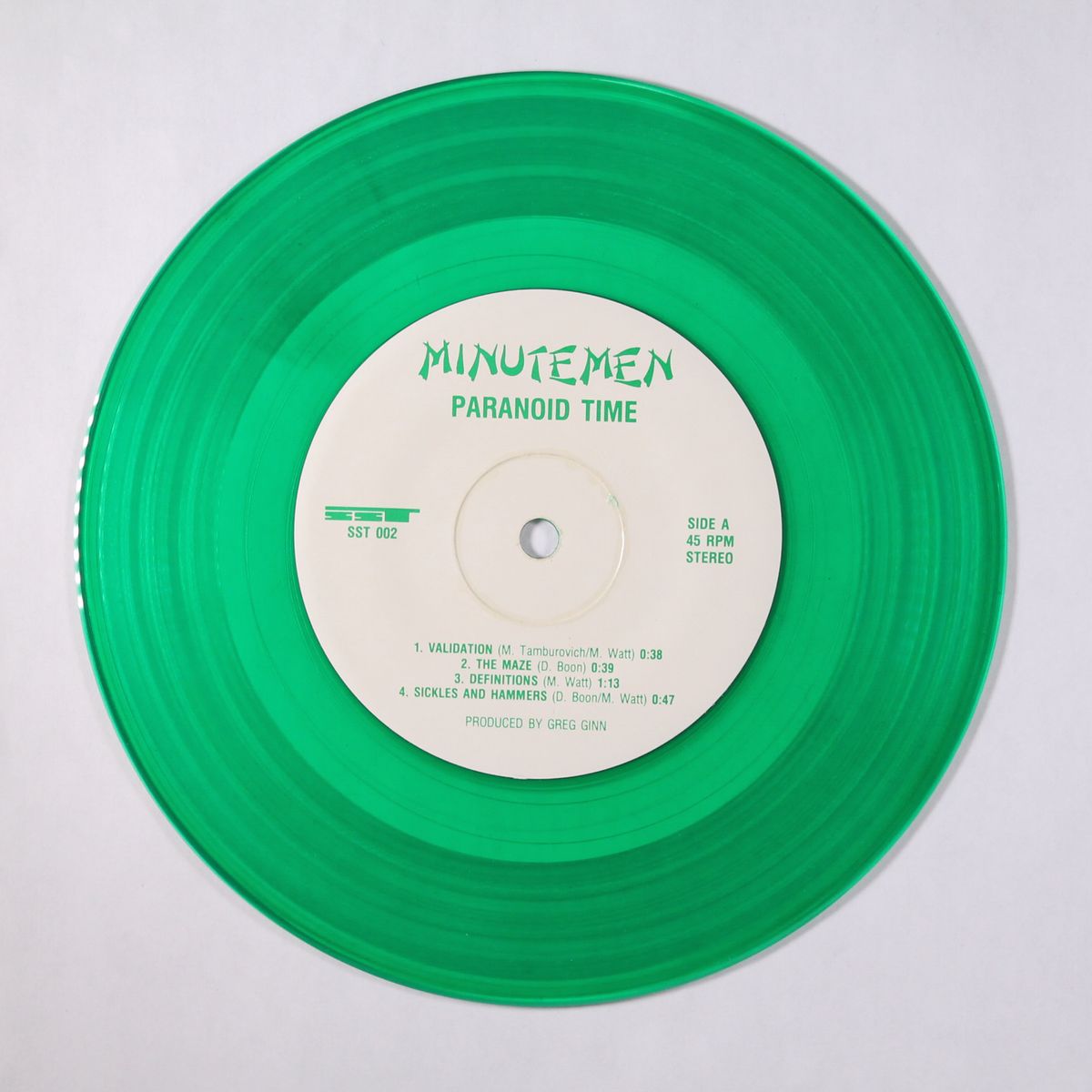 paranoid time by MINUTEMEN