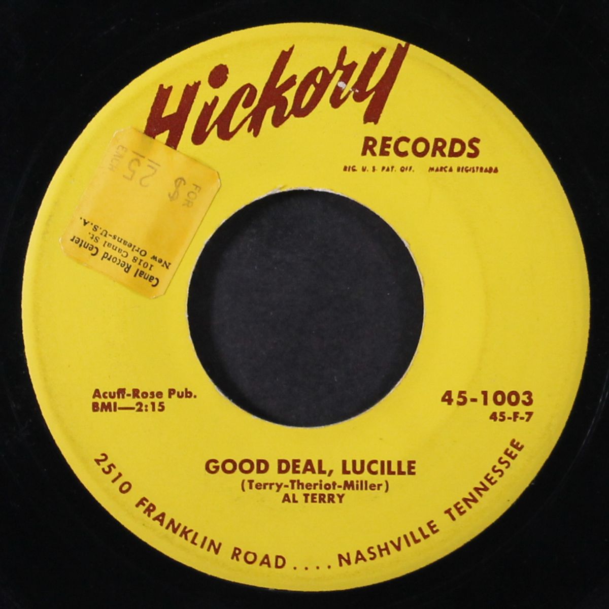 good deal, lucille / say a prayer for me by AL TERRY