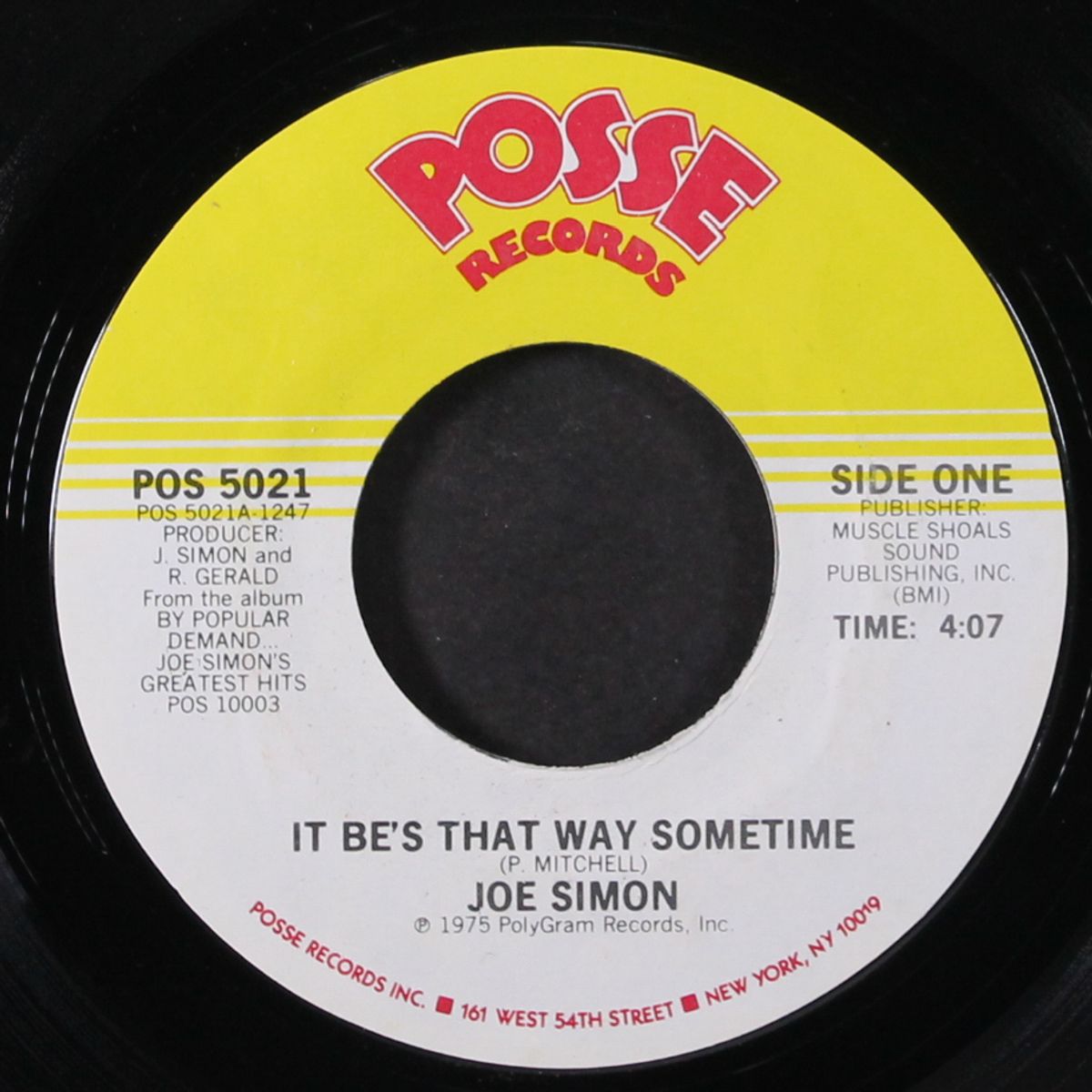 it be's that way sometime / get dow get down 82 by JOE SIMON