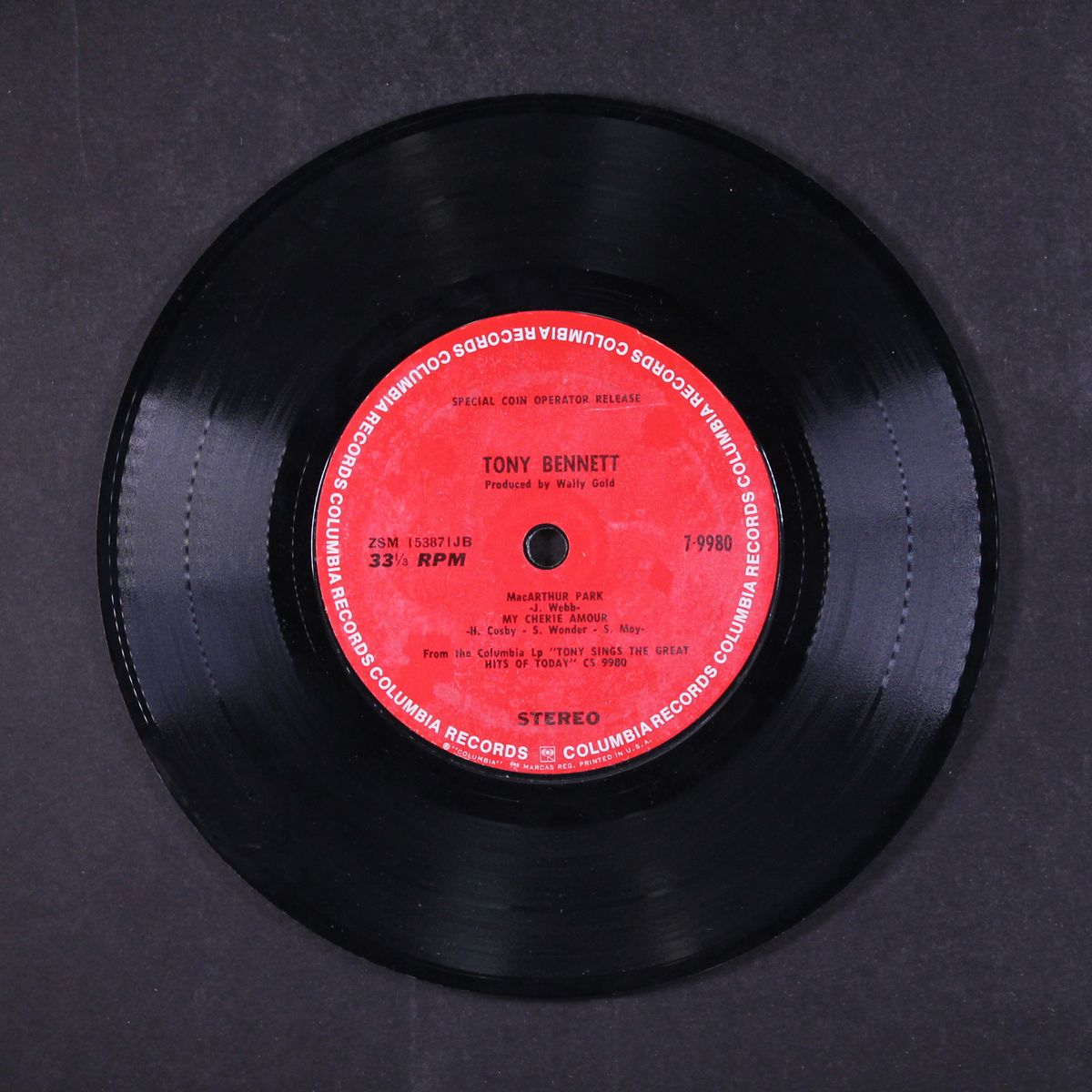sings the great songs of today by TONY BENNETT