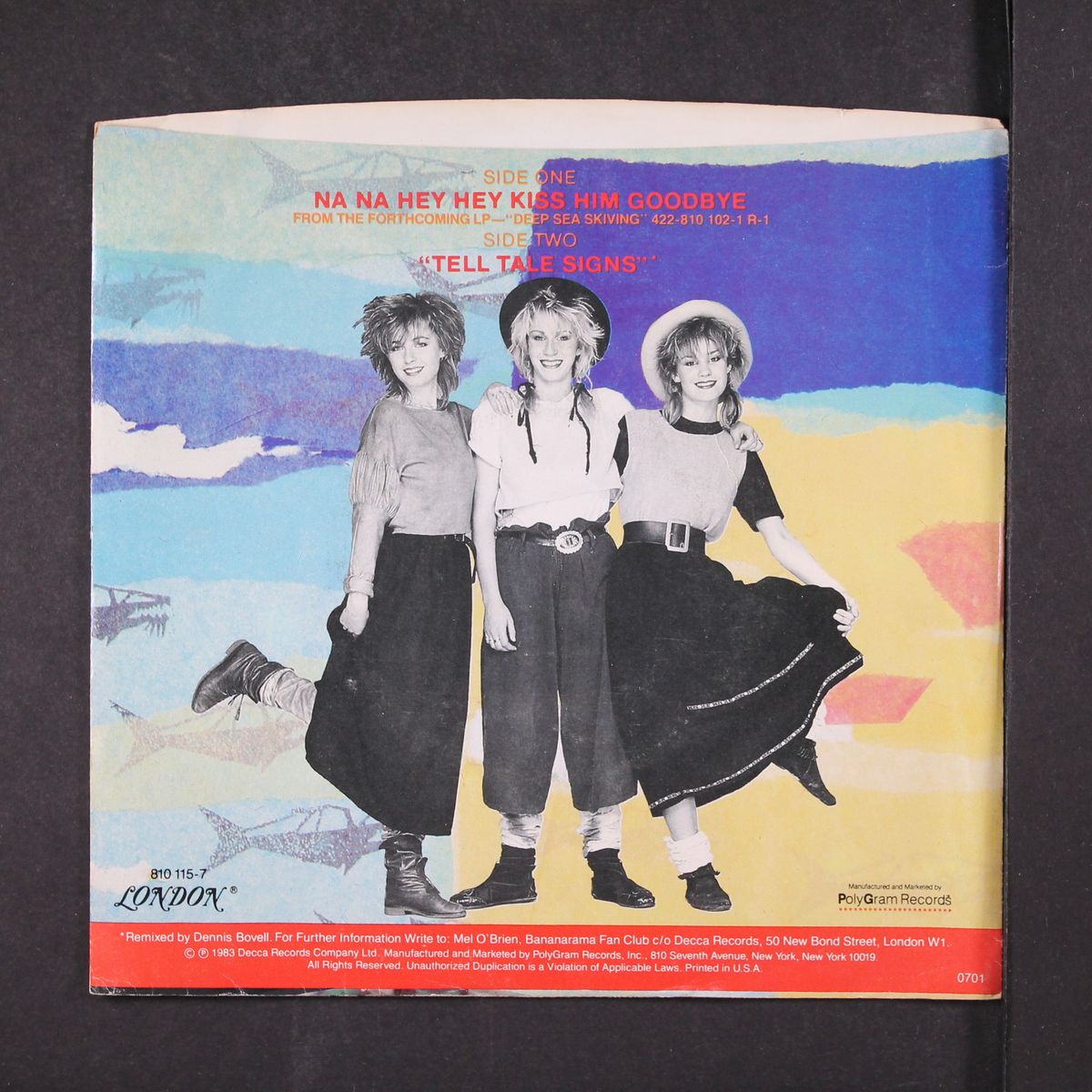 na na hey hey kiss him goodbye / tell tale signs by BANANARAMA