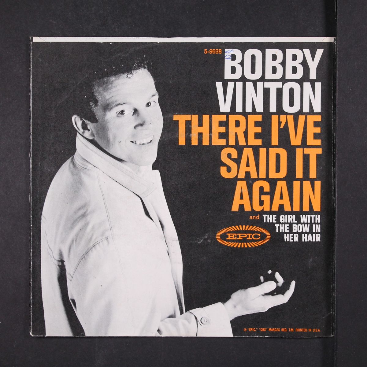 there! i've said it again / the girl with the boy in her hair by BOBBY VINTON