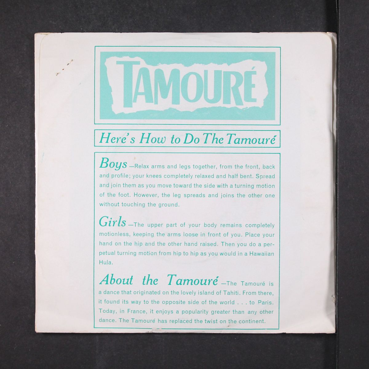 tamoure' by BILL JUSTIS