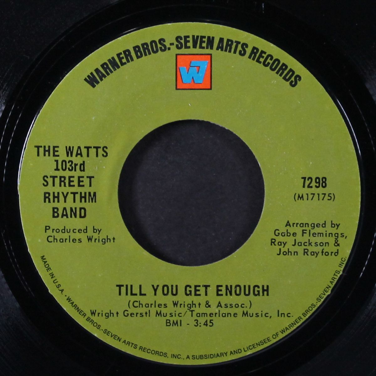 till you get enough / light my fire by WATTS 103RD STREET RHYTHM BAND
