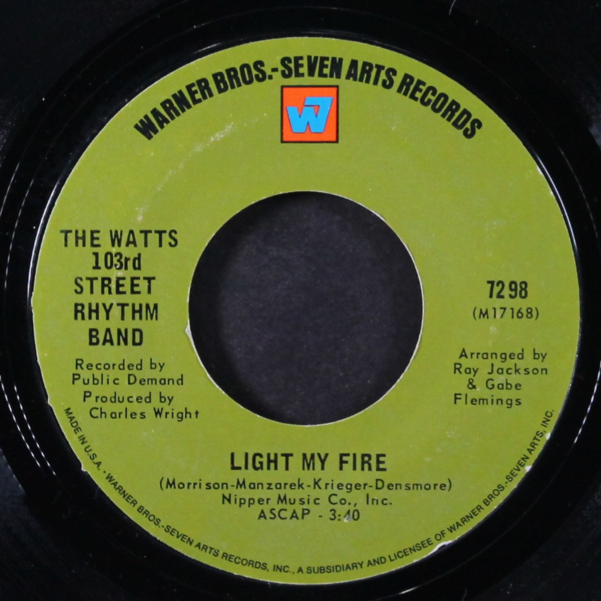till you get enough / light my fire by WATTS 103RD STREET RHYTHM BAND