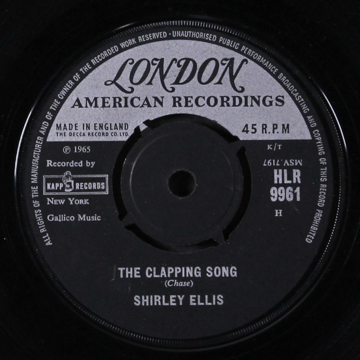 the clapping song by SHIRLEY ELLIS
